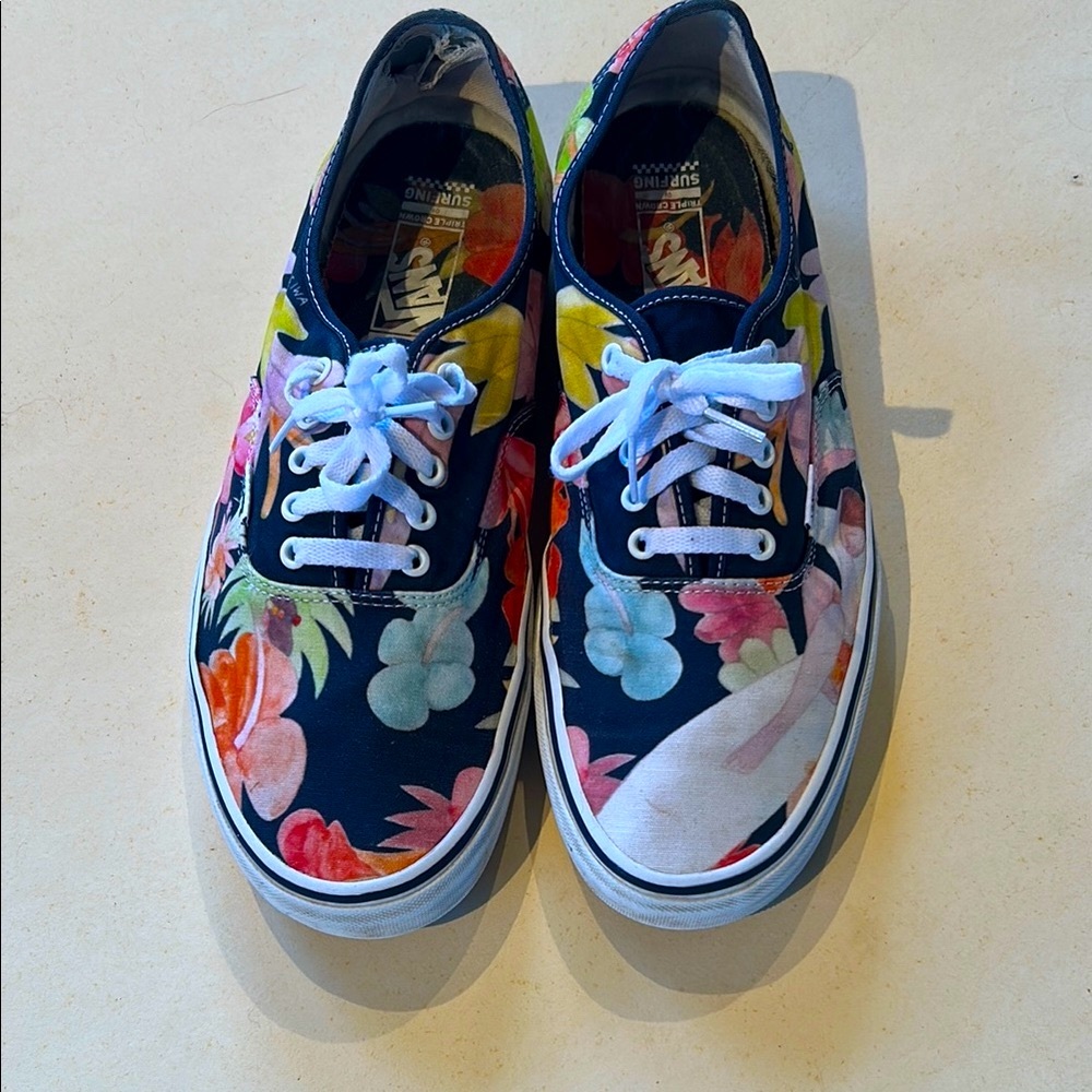 Vans Floral Canvas Sneakers